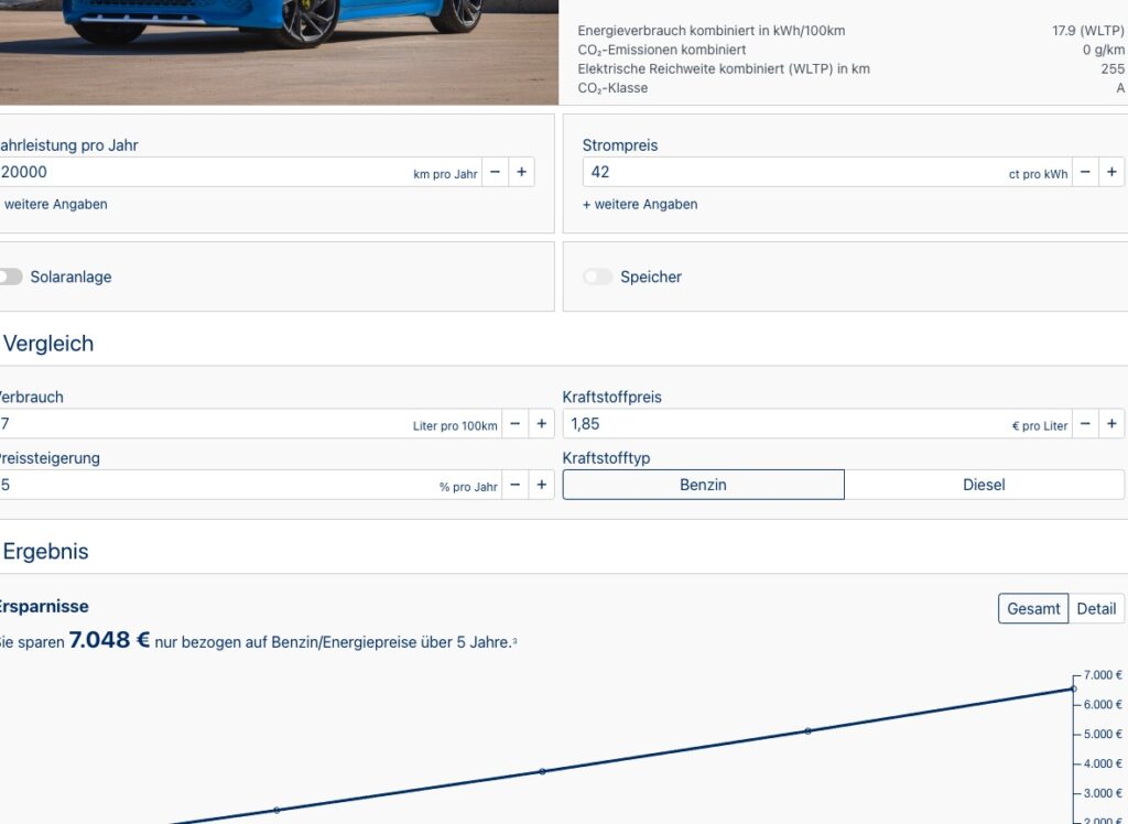E-Mobilitätsrechner